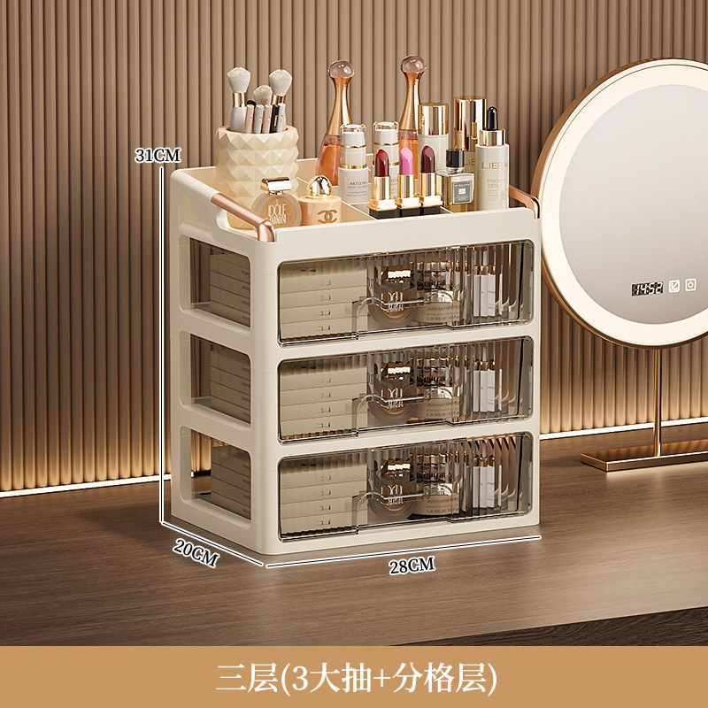 Cosmetic Storage Box Dressing Table Shelf Desktop Sundries Organizer ...