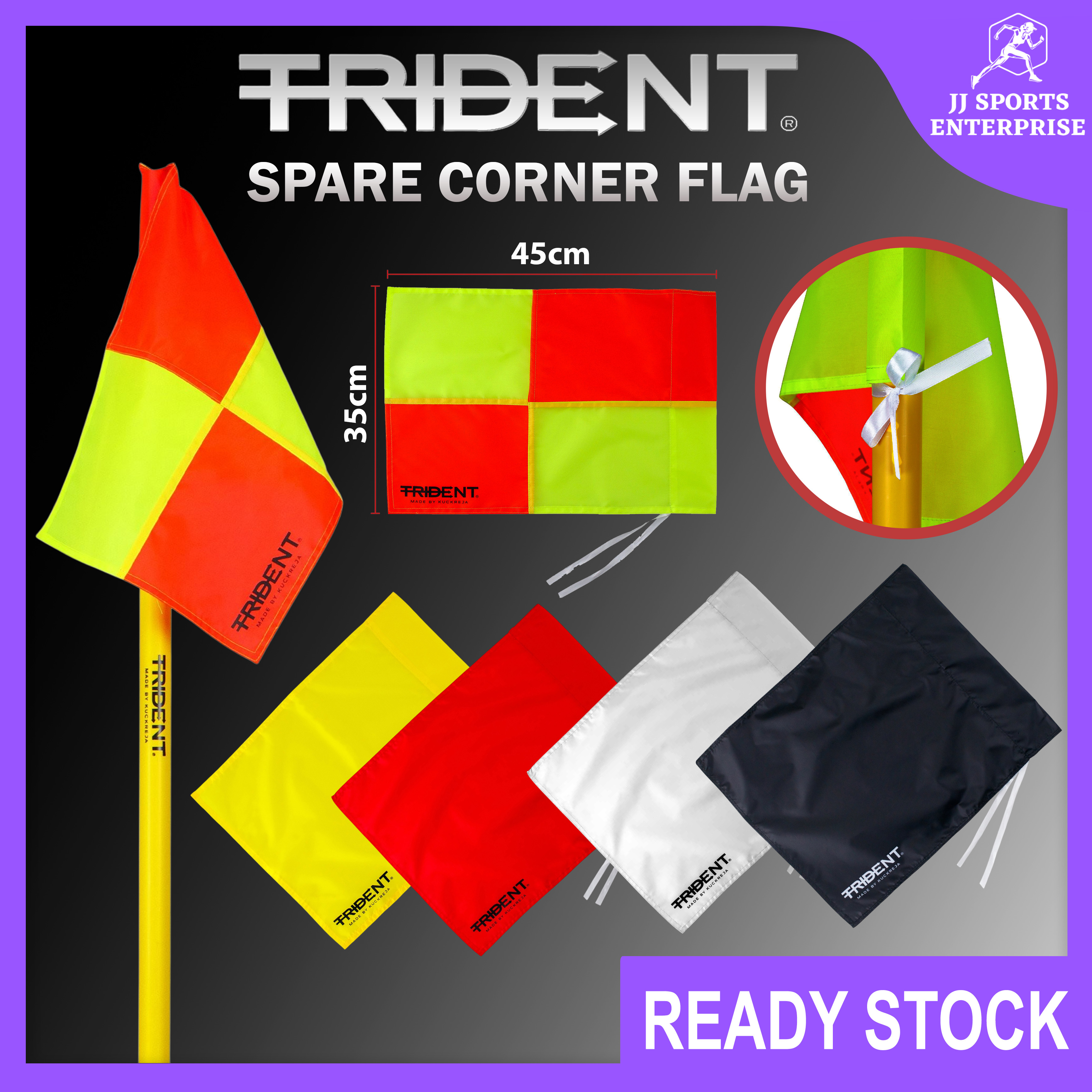 Trident Spare Corner Flags (Set of 4) Corner Flag Referee Flag ...
