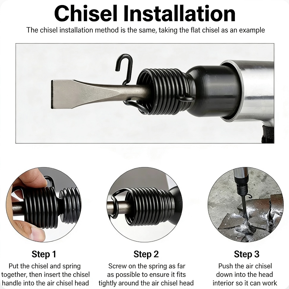 Jinlida 150 Pneumatic Chisel Powerful Impact Pneumatic Chisel For Rust ...