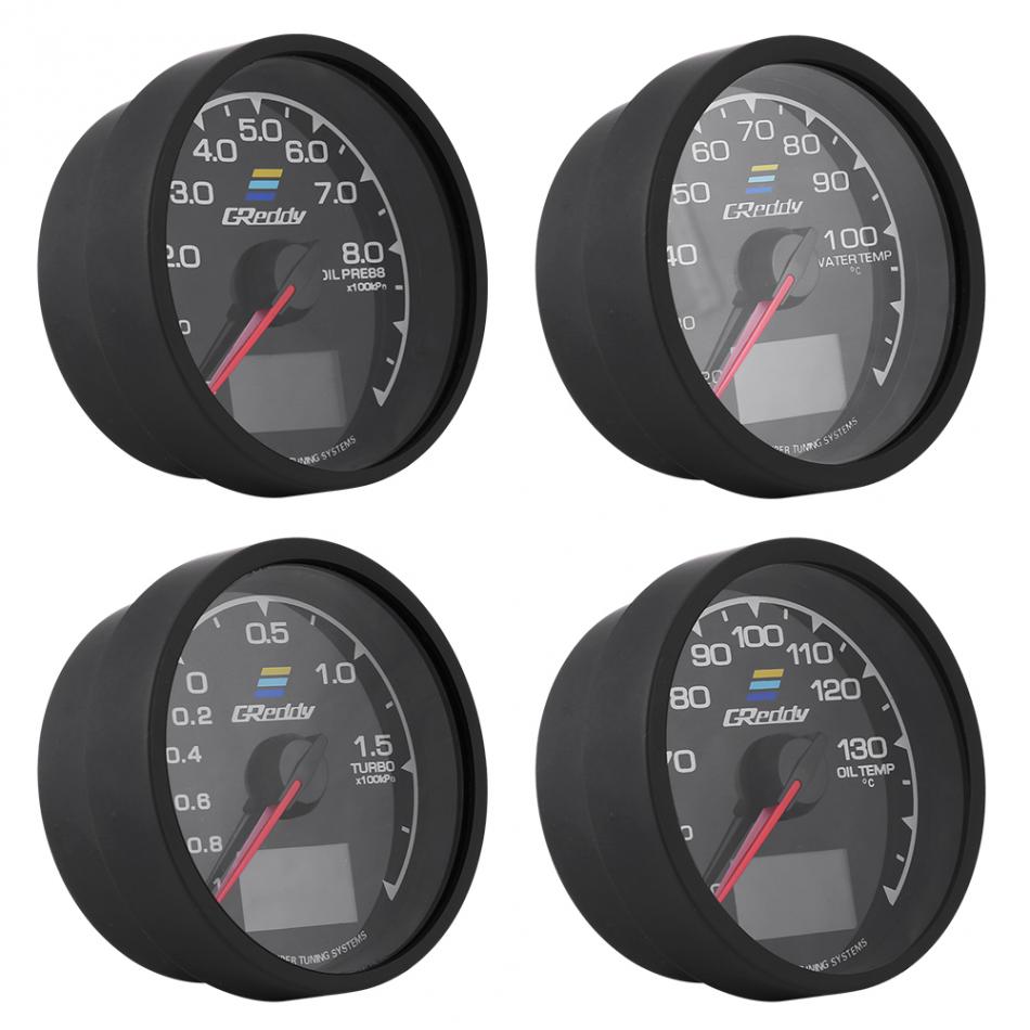 GREDDY Multi Gauge Meter 2 In 1 Turbo Boost /Water Temp /Oil Temp /Oil ...