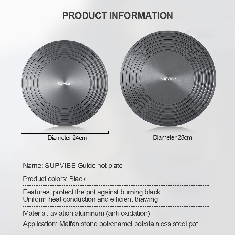 SUPVIBE Heat Diffuser for Gas Stove 24 & 28cm Heat Conductor Cookware ...