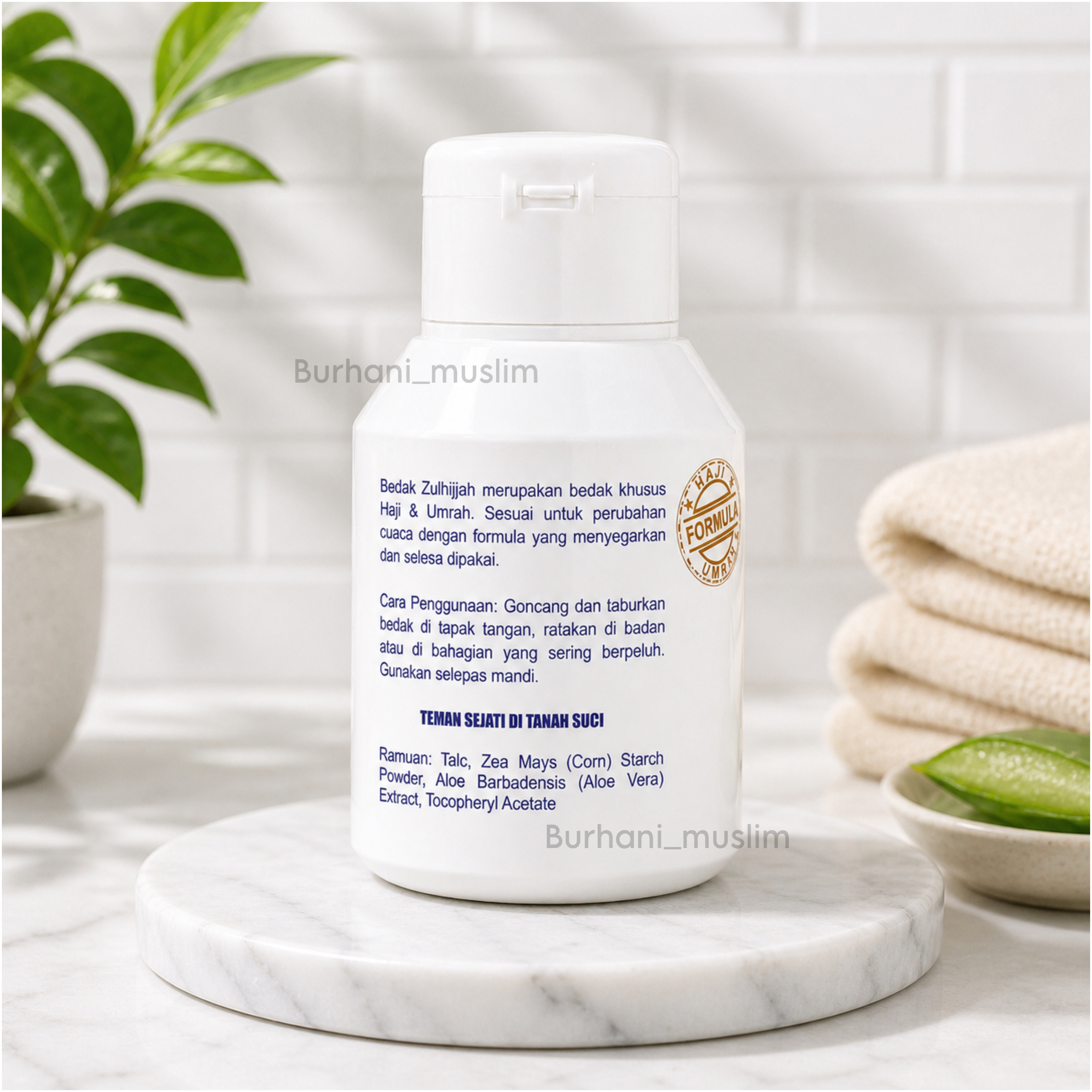 BEDAK IHRAM Zulhijjah Ihram Haji Umrah Powder Ihram Tanpa Pewangi ...