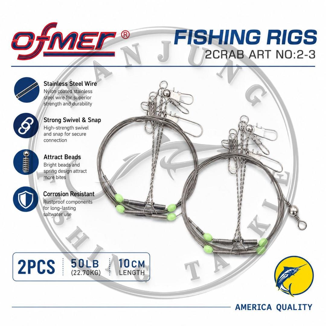 Ofmer Fishing Rig / Pancing Perambut Stainless Steel / Fishing Wire Rig ...