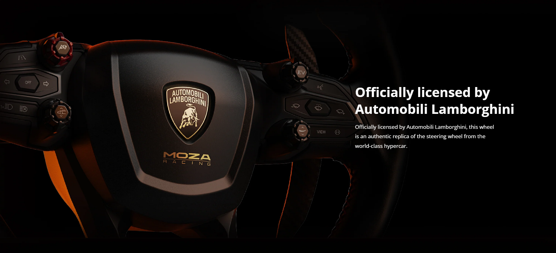 【10.25 SALE】MOZA Racing Lamboghini Revuelto Sim Racing Steering Wheel ...