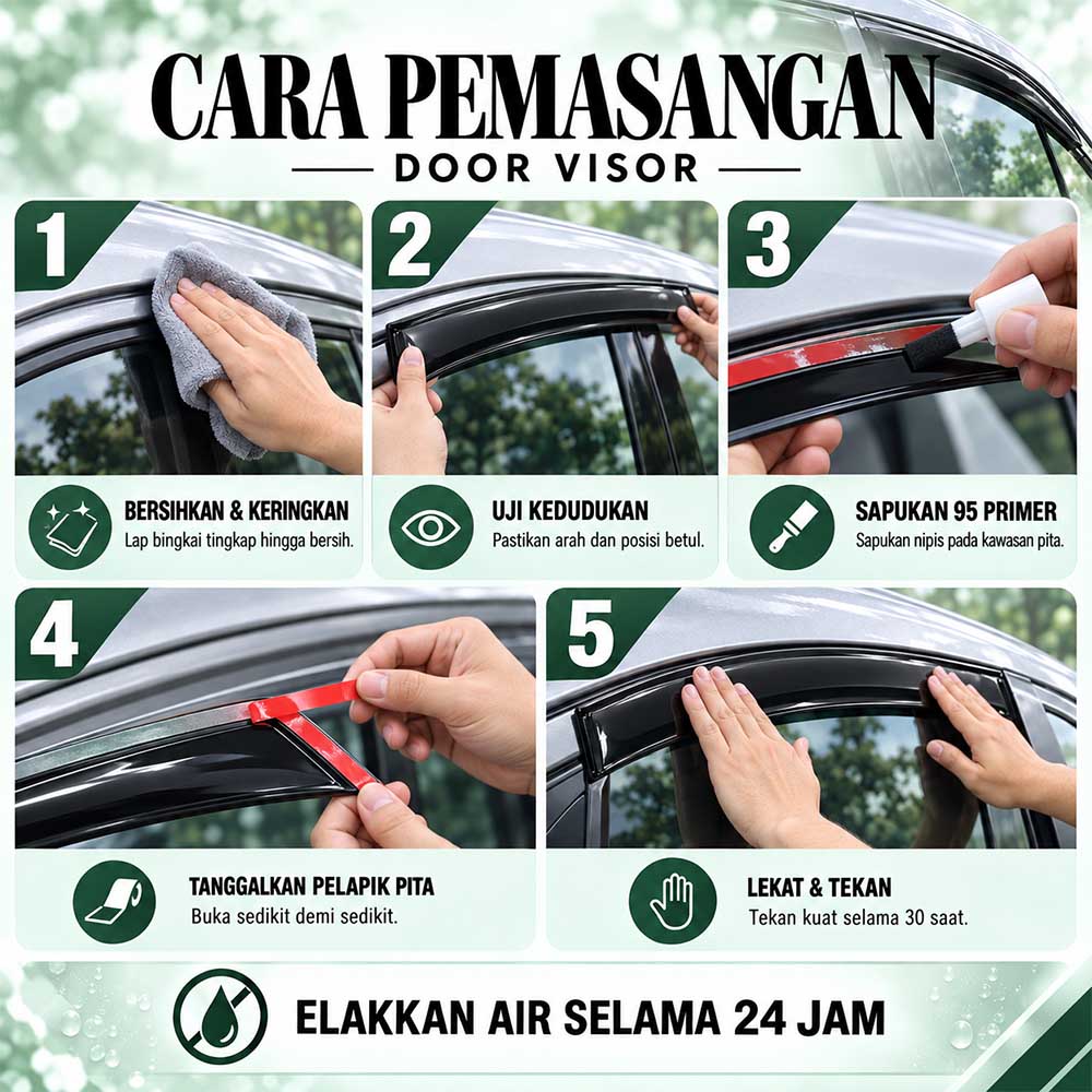 Air Press Window Rain Guard Car Door Visor Wind Deflector Visor NISSAN ...