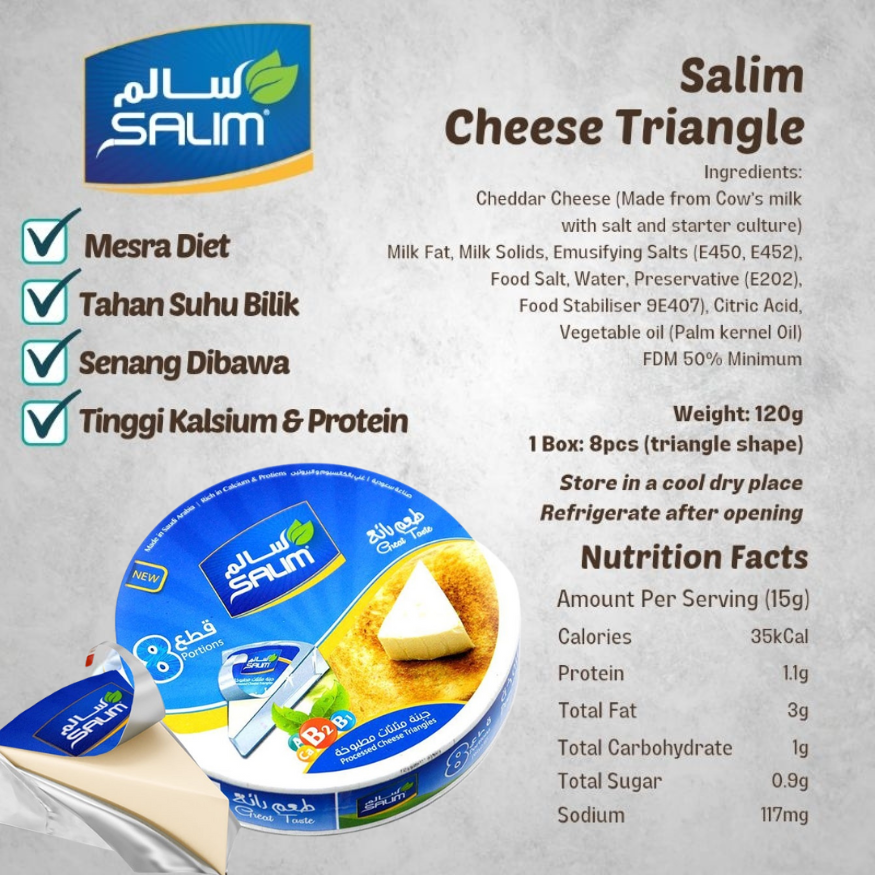 Salim Cheese / Cheese / Creamy / Triangles Cheese / Premium Quality ...