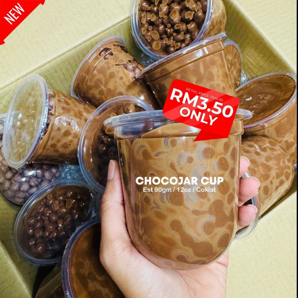 #BORONG – 12pcs Choco Cup Candycrum (12oz) | Chocojar Viral | Coklat ...
