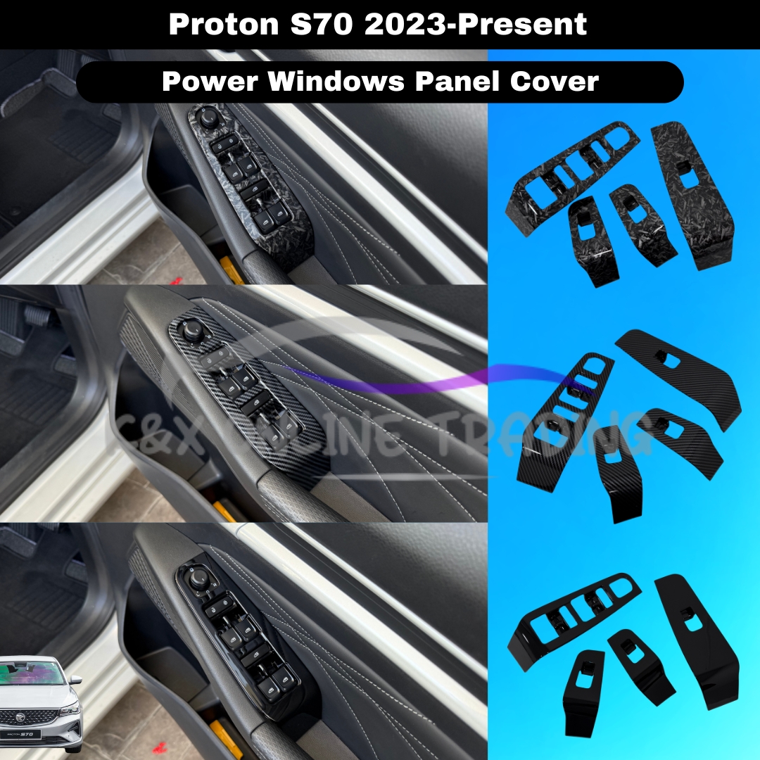 Proton S70(SS11) 2023-2025 Forged Carbon Trim&Glossy Black Windows ...