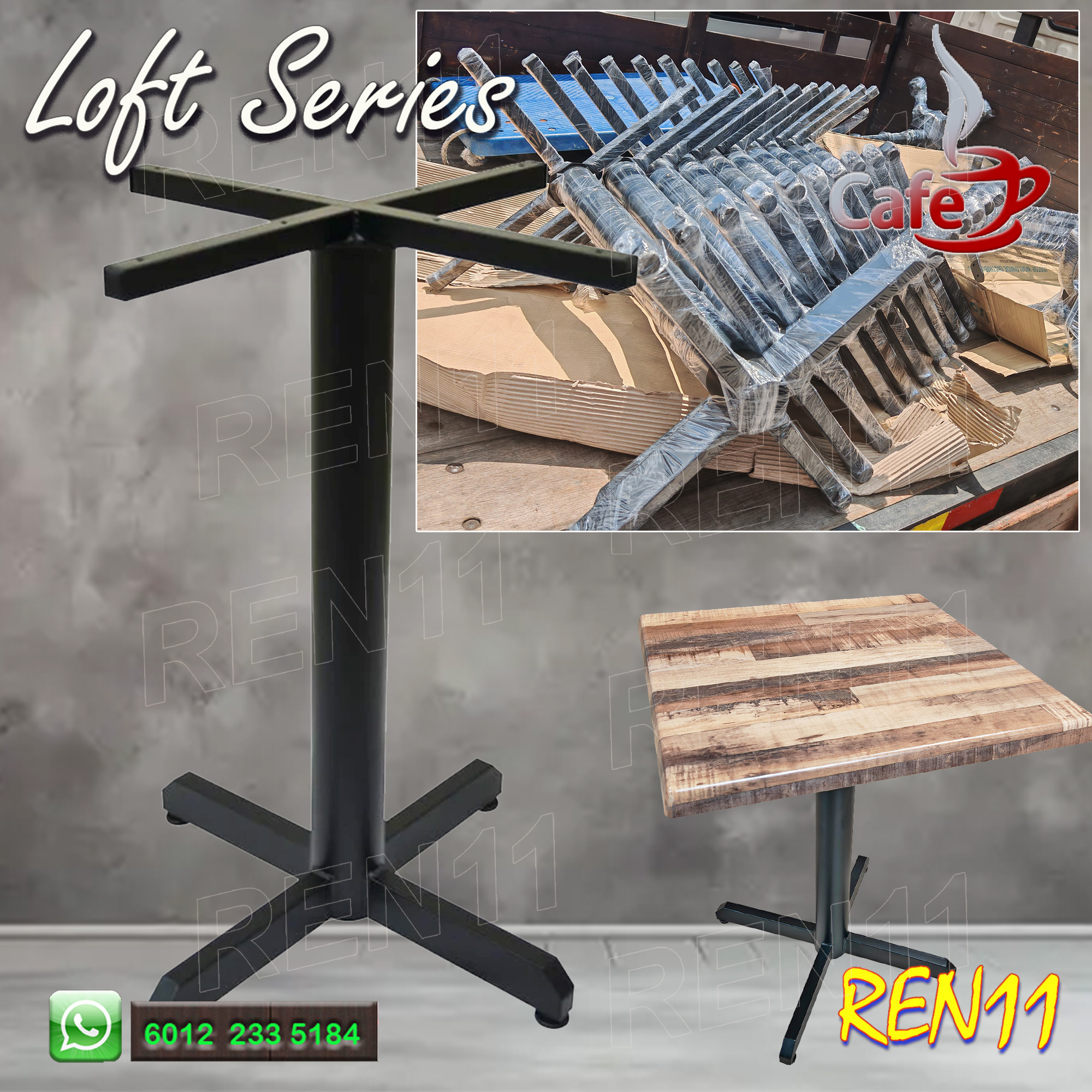 Cafe table,Table Leg, Metal Leg, Kaki besi, Kaki meja , Table Base ...