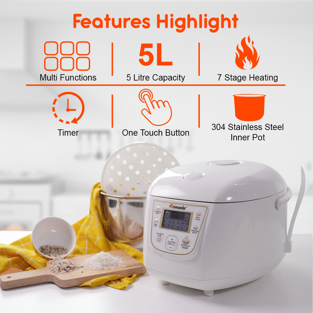 Primada Smart Rice Cooker PSC60 | Shopee Malaysia