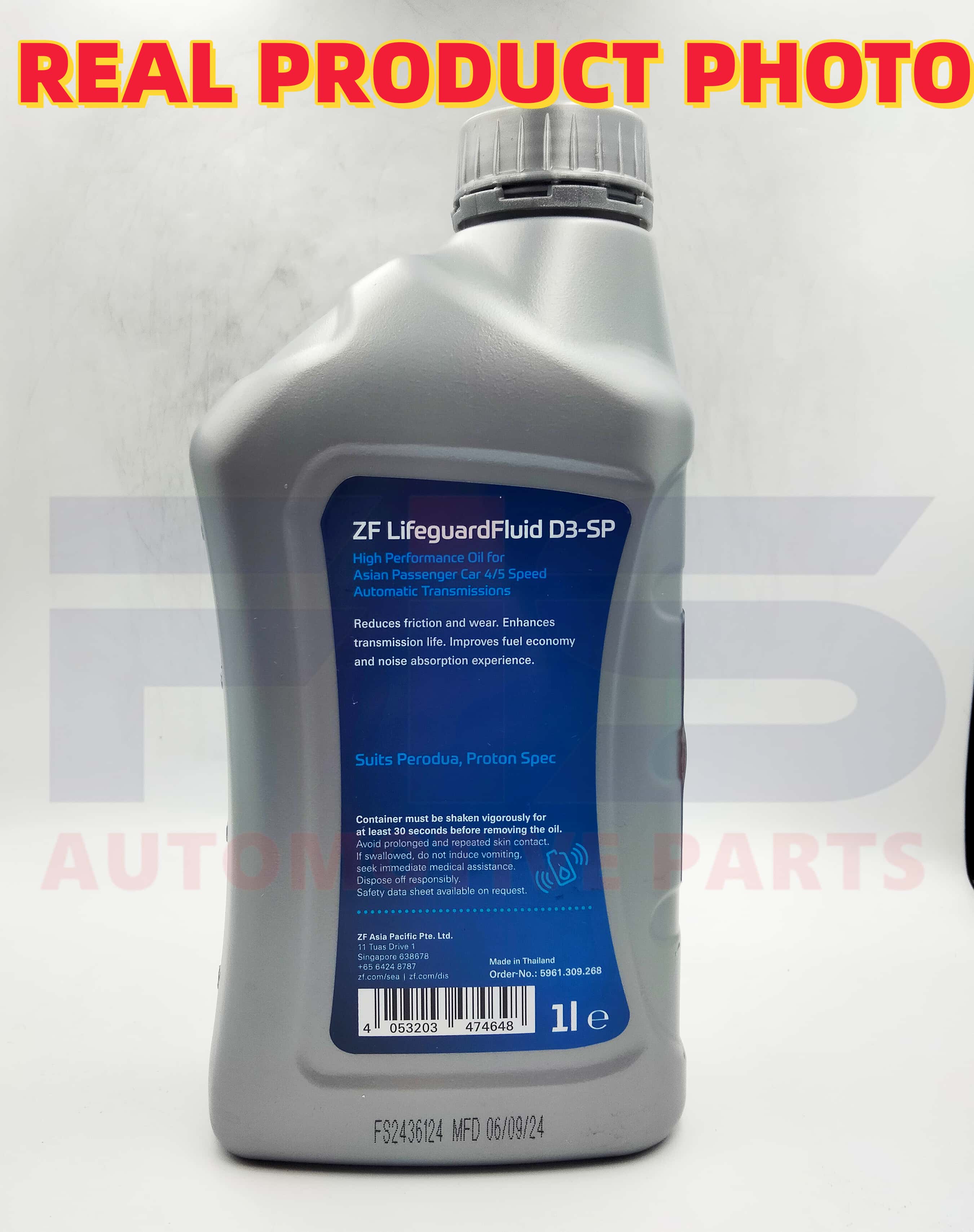 FIS Original ZF LIFEGUARD D3-SP ATF Oil Auto Transmission Fluid Bezza ...