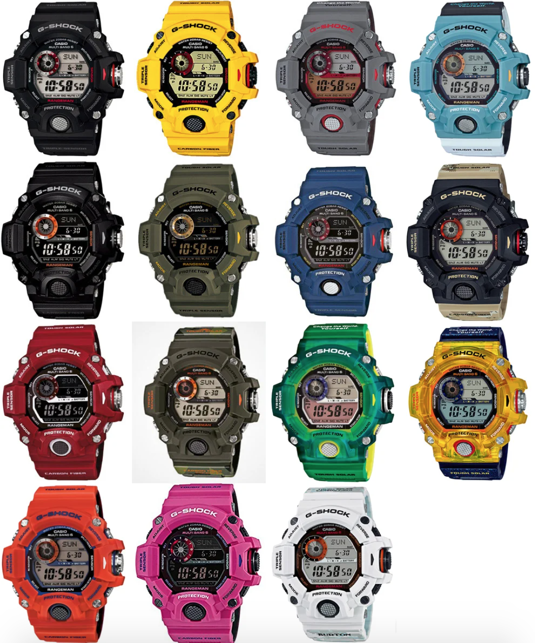 Rangeman Gw9400 G Shock Compass Autolight Durable Digital watch Ready ...