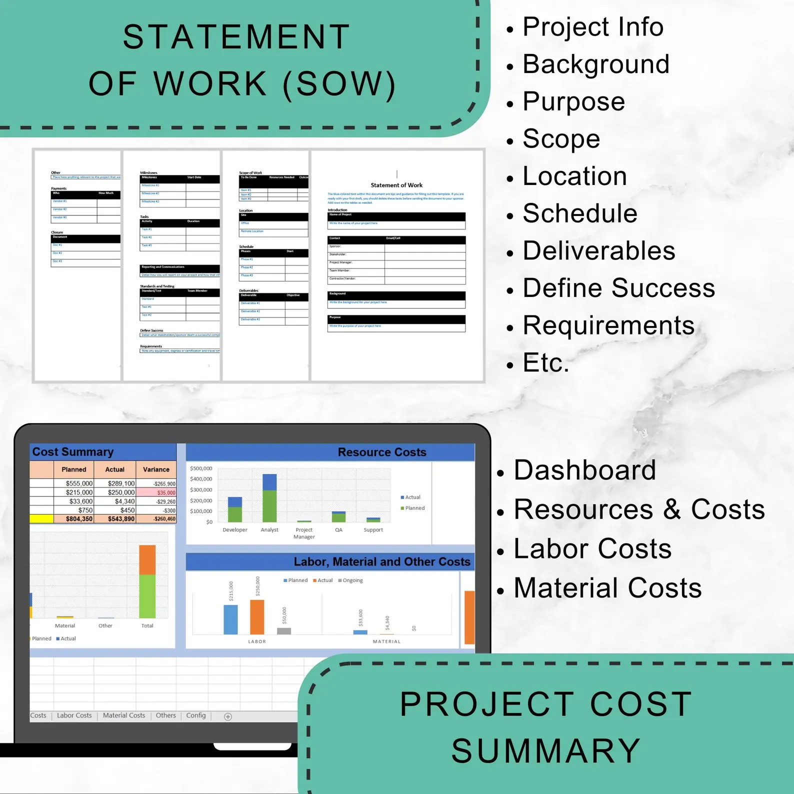 Construction Project Management Templates for Construction Tracking and ...