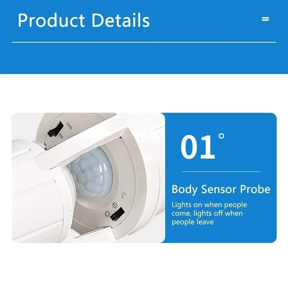 E27 LED light infrared sensor human body intelligent sensor light ...