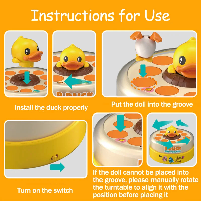 Bounce and Catch Duck Board Game Catching Flying Duck Training Hand Eye ...