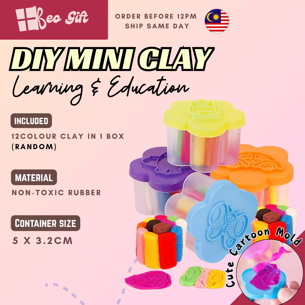 DIY Mini Clay Art Craft Creativity Toys Kids Party Gift, DoorGift ...