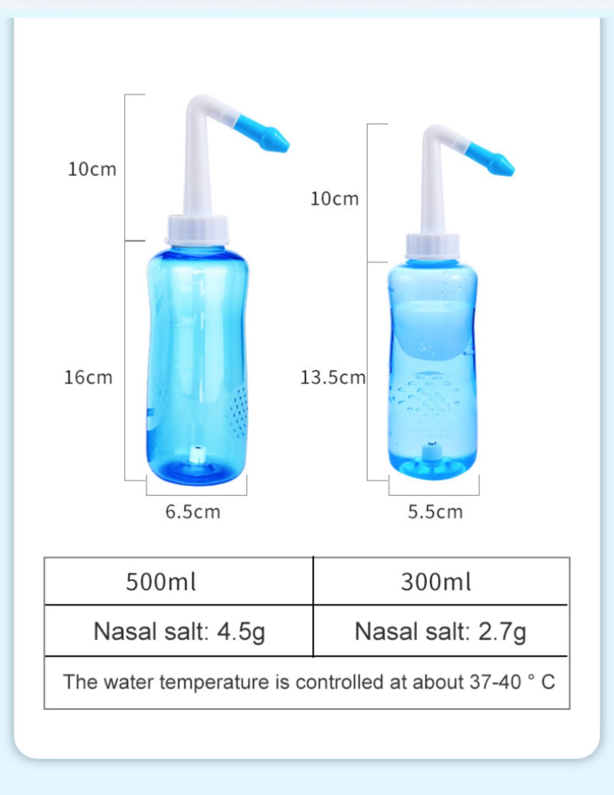 300ml Nasal Rinse Bottle Nasal Spray Nose Clean Neti Pot Irrigation ...