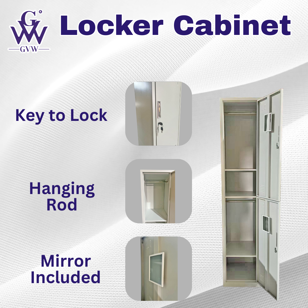 GVW Almari Baju Almari Pakaian Cabinet Storage Wardrobe Clothes Kabinet ...