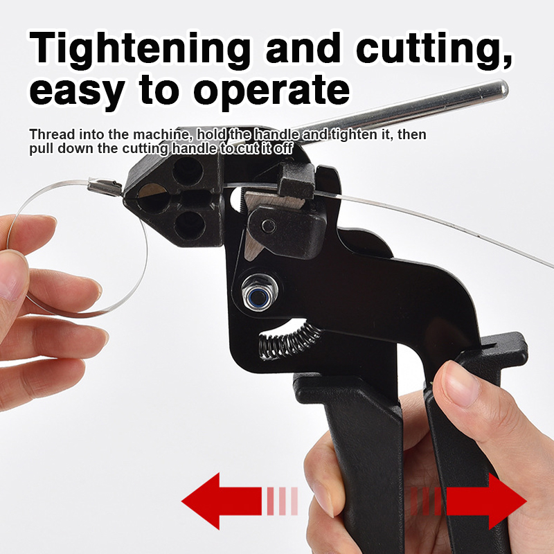 Cable Tie Pliers Stainless Steel Cable Tie Locking Fasten Hand Tool ...