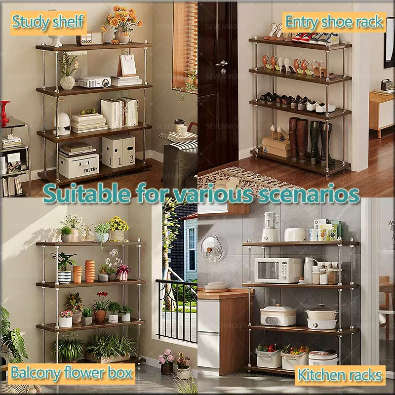 SEVENWOOD Kitchen Rack Spice Rack Desktop Rack Tabletop Storage Shelf ...