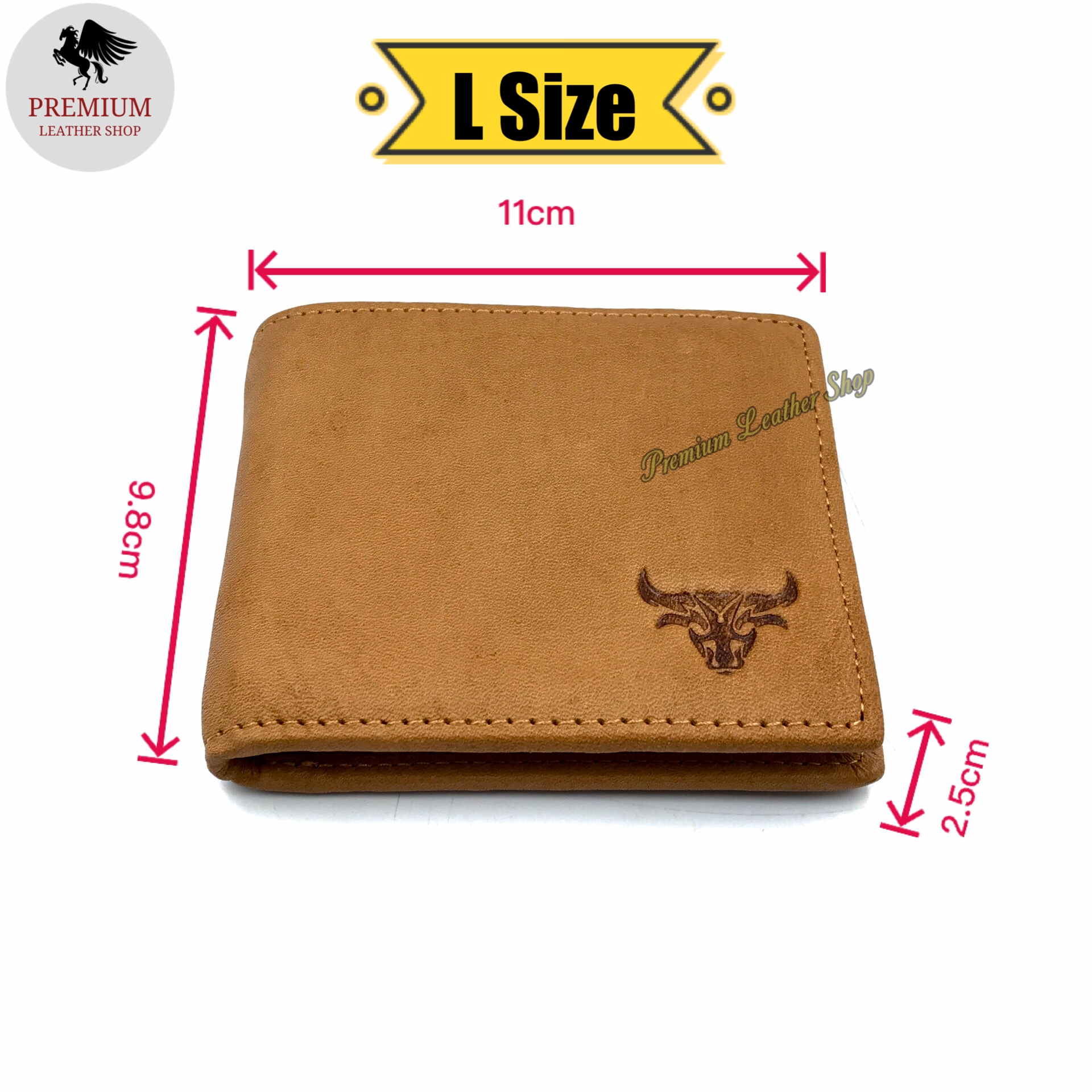 Rush Rider Dompet Kulit Asli Lelaki Full Grain Cow Leather Short Wallet ...