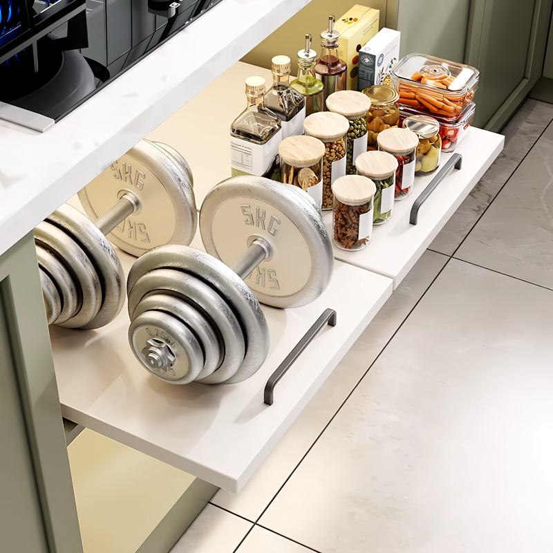 Pull-out Drawer Organizer Sliding Storage Rack Multifunction Pull Out ...