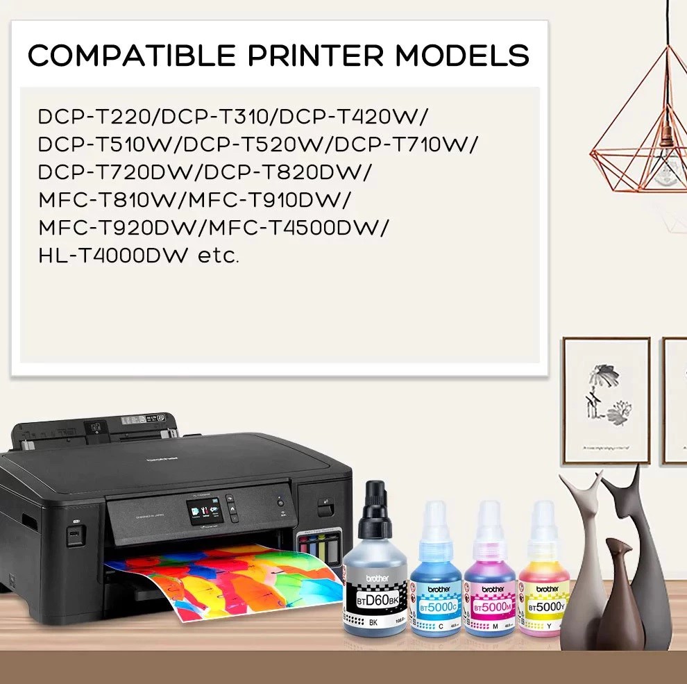 Brother BTD60BK Black Ink BT5000 Ink Box DCP-T420W DCP-T520W T920DW ...