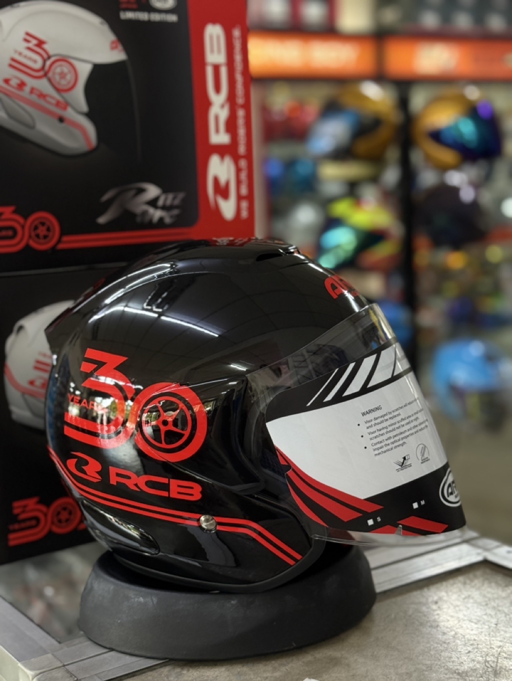 ARC Ritz RCB 30th Anniversary Limited Edition Helmet | Shopee Malaysia