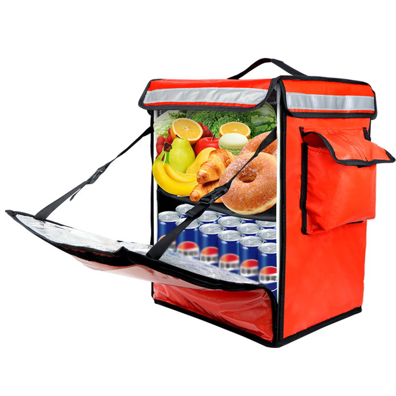 Food Delivery Backpack Grabfood Bag with support 42L Thermal Waterproof ...