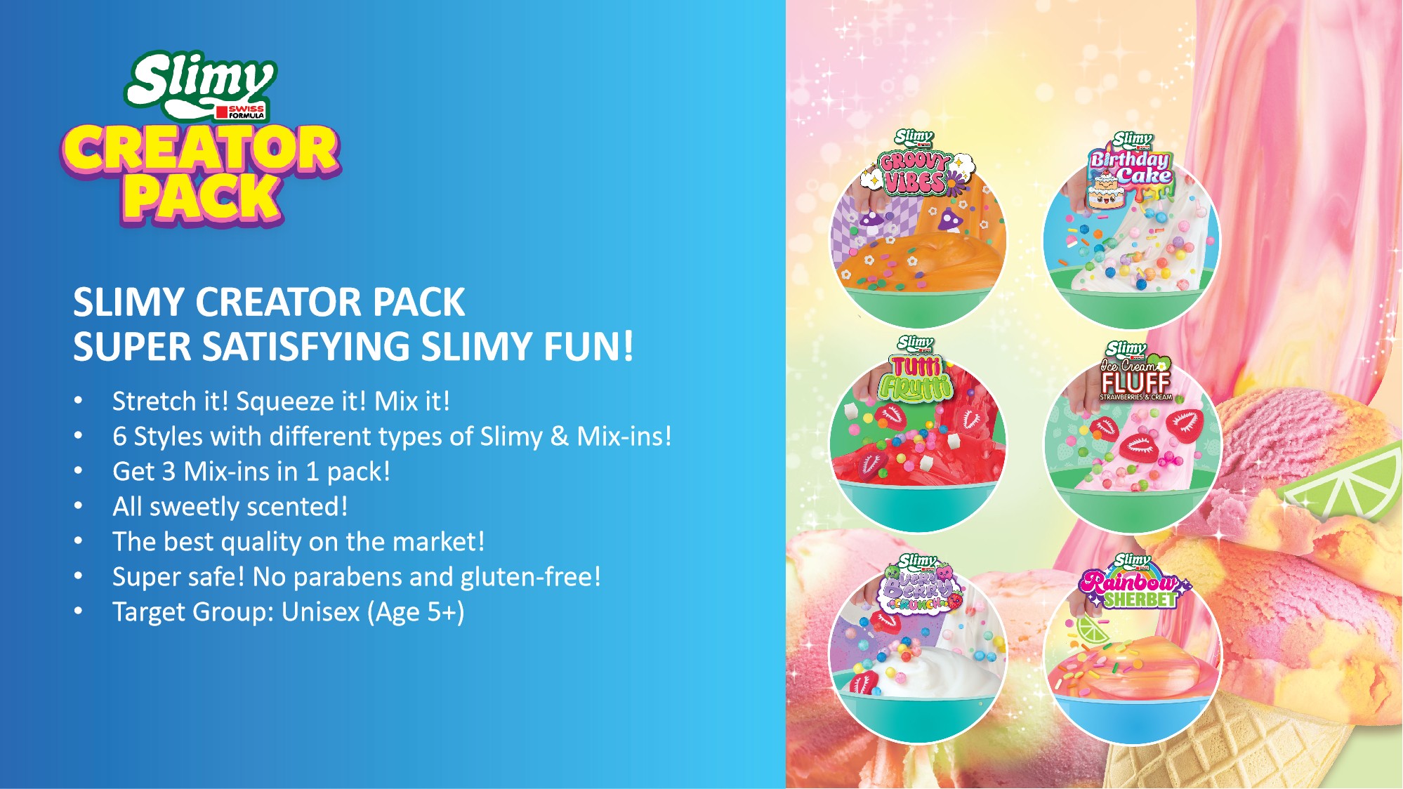 Slimy Creator Pack Mix Your Own Scented Slime Set - Assorted Colour ...