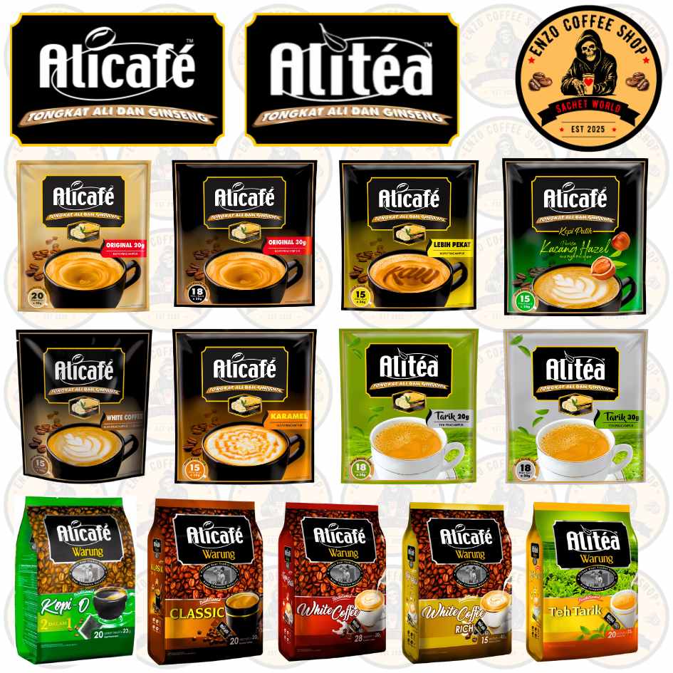 Alicafe & Alitea - Tongkat Ali Dan GInseng & Warung - Instant Coffee ...