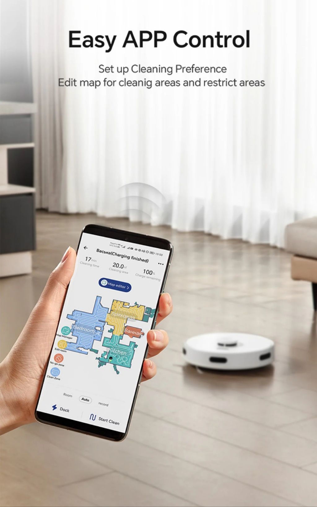(Brand New Set)HONOR CHOICE R2 Robot Cleaner 2700pa Suction With APP ...