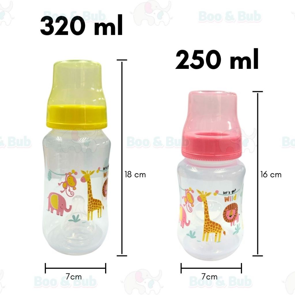 Boo&Bub Botol Susu PP Wide Neck Baby Bottle Baby Milk Bottle Feeding ...