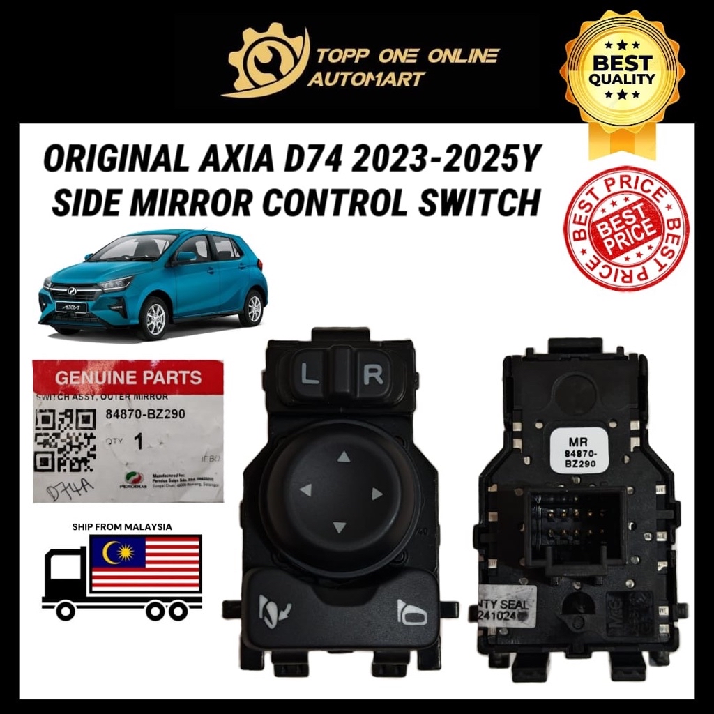 ORIGINAL PERODUA AXIA 2023-2026Y SIDE MIRROR CONTROL SWITCH (WITH ...