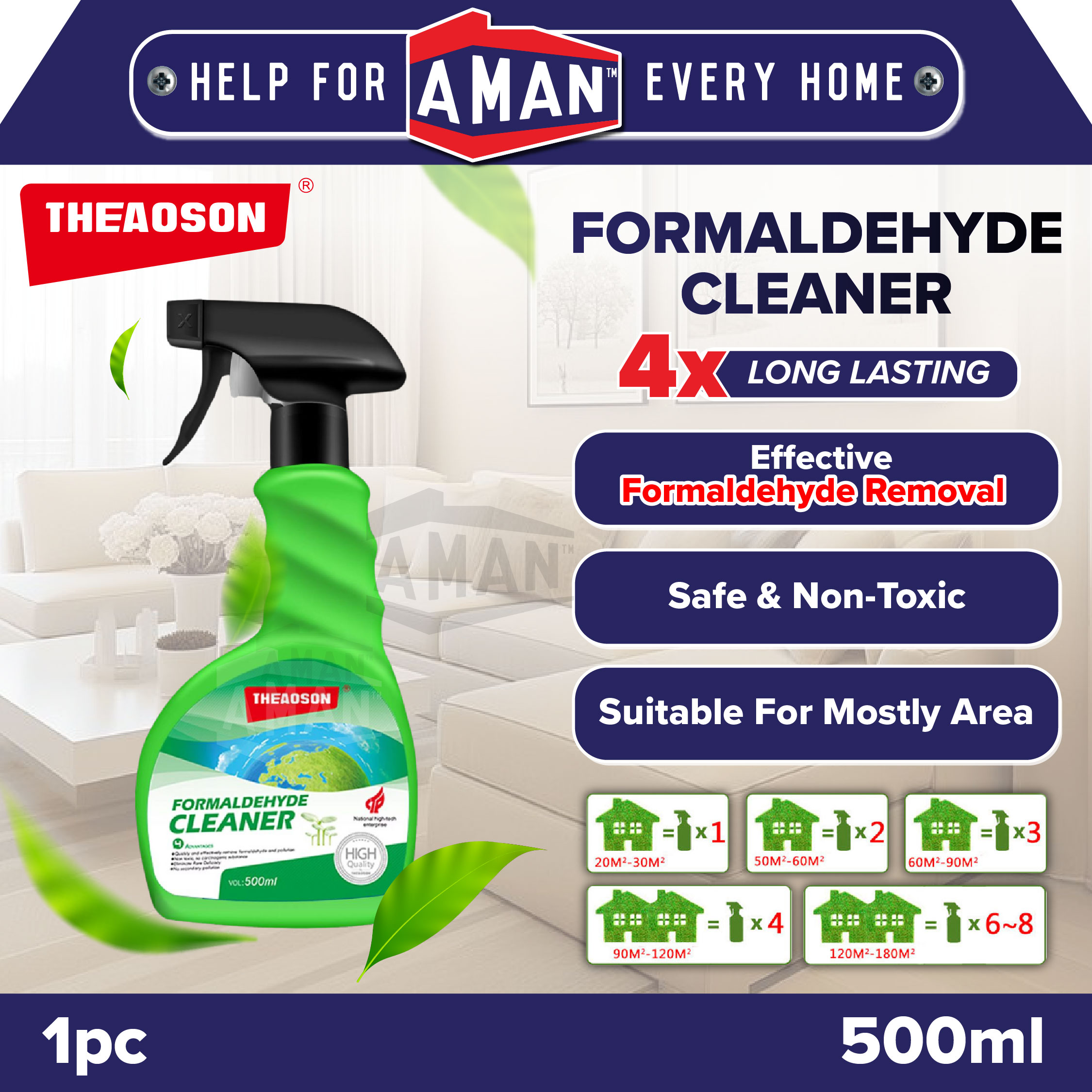 THEAOSON Formaldehyde Removal Formaldehyde Purifies Remover Renovation ...