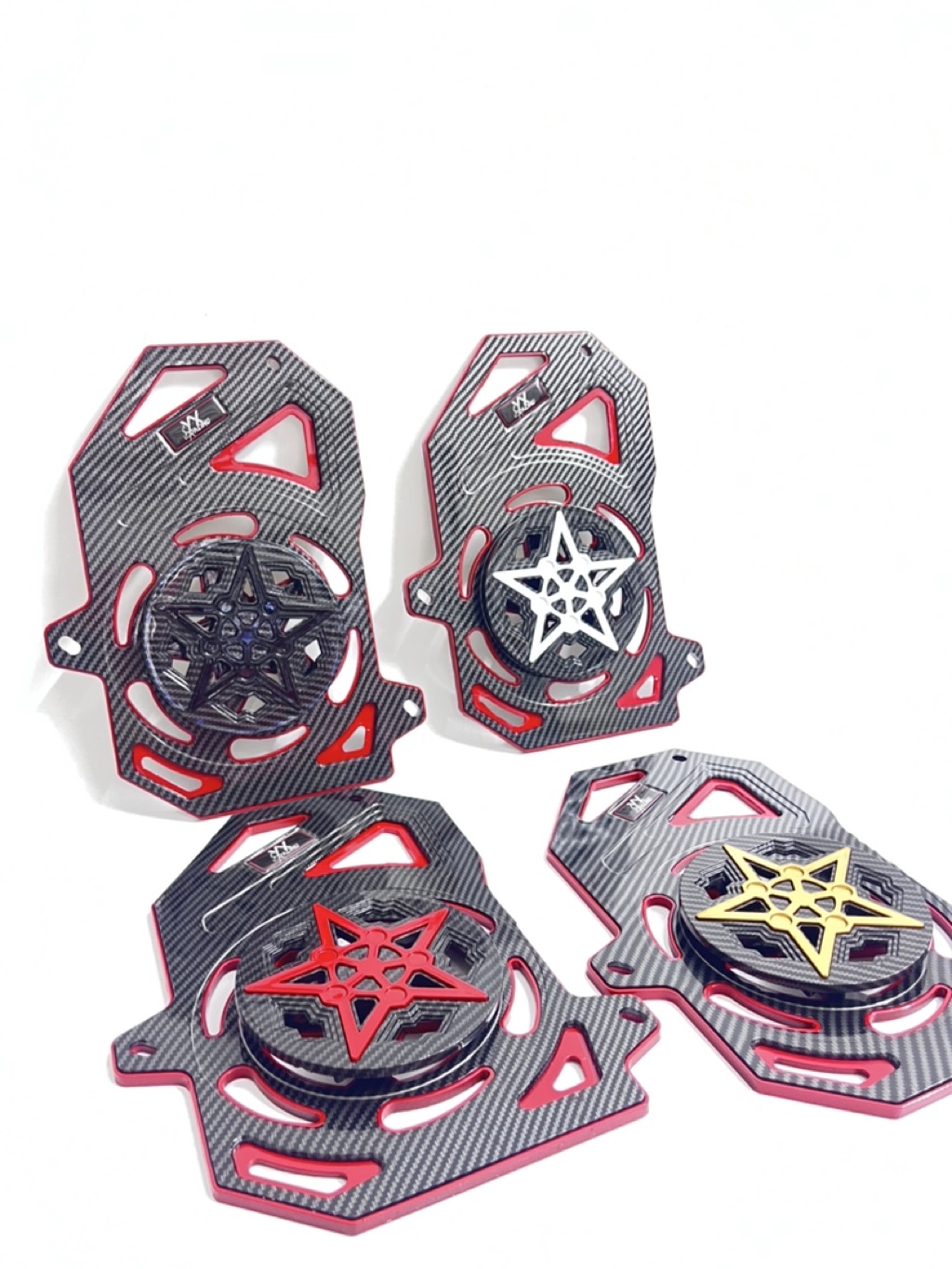 RADIATOR COVER SPINNER STAR CARBON CELUP SERIES FOR HONDA ADV160 ...