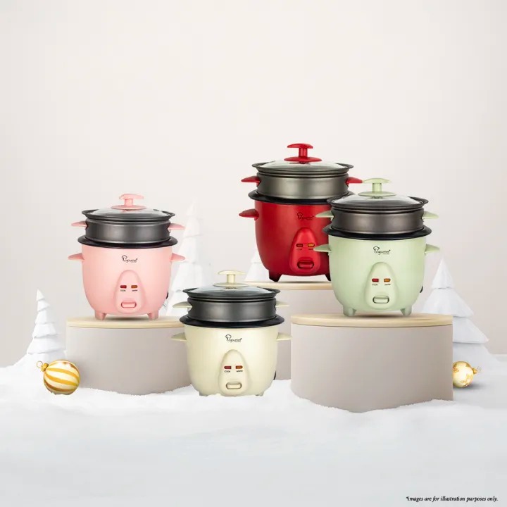 La Gourmet Rice Cooker With Non-Stick Steamer (0.6L) | Shopee Malaysia