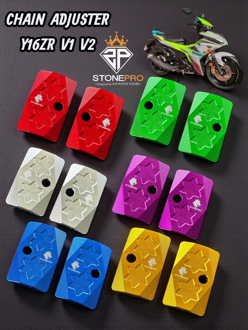 STONEPRO Y16ZR V1 V 2 CHAIN ADJUSTER PLUG AND PLAY CNC ALLOY STAR ...