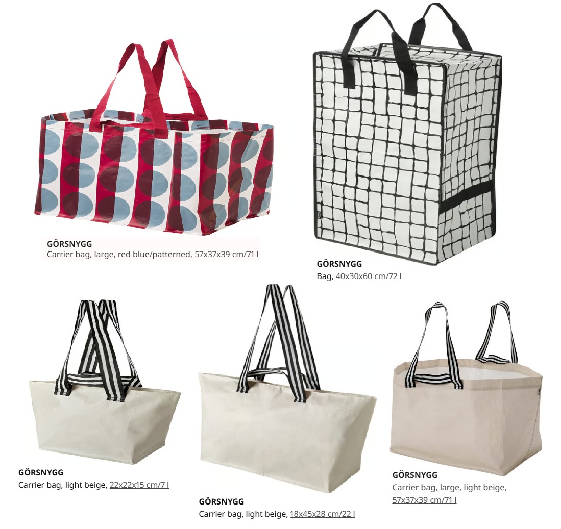 Lot de 3 de Sacs de Courses Réutilisables - Cabas en Tissu à Poignées Solides pour les Courses