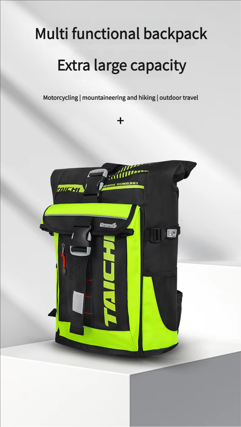 Taichi Waterproof Motorcycle Riding Backpack 30L Beg Waterproof Motor ...