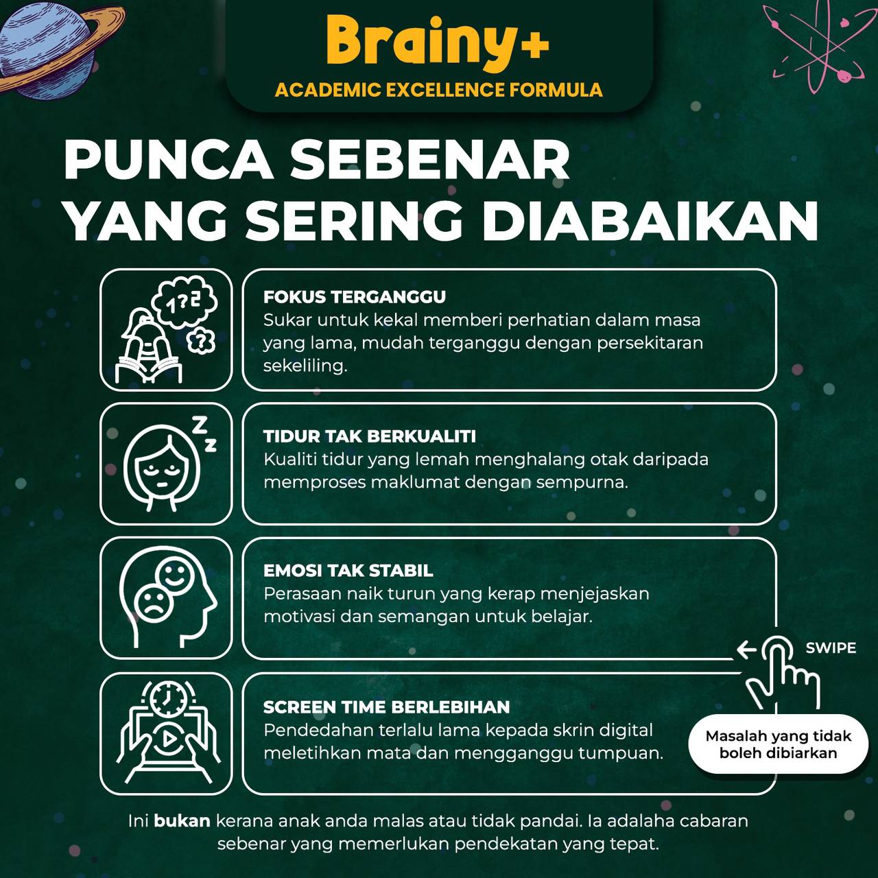 BRAINY+ Anak Tenang & Fokus Belajar dengan Saffron, Inulin, Lutein ...