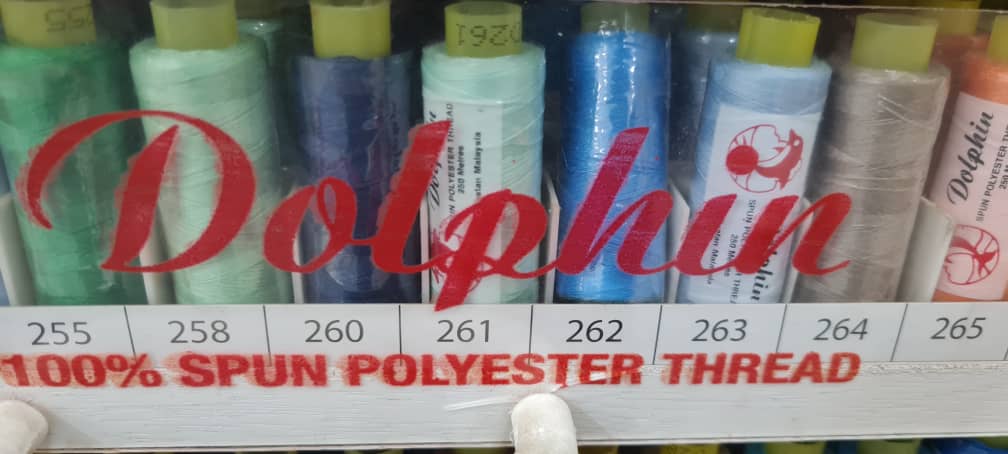 BENANG JAHIT DOLPHIN 250M / THREAD DOLPHIN 250M / BENANG KUALITI / HIGH ...