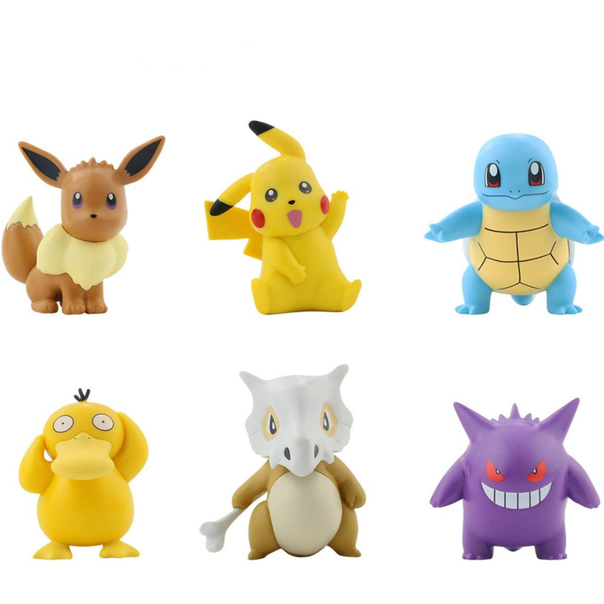 Pokemon Figures (6pcs) Pikachu Charmander Vulpix Litten Eevee Pokeball ...