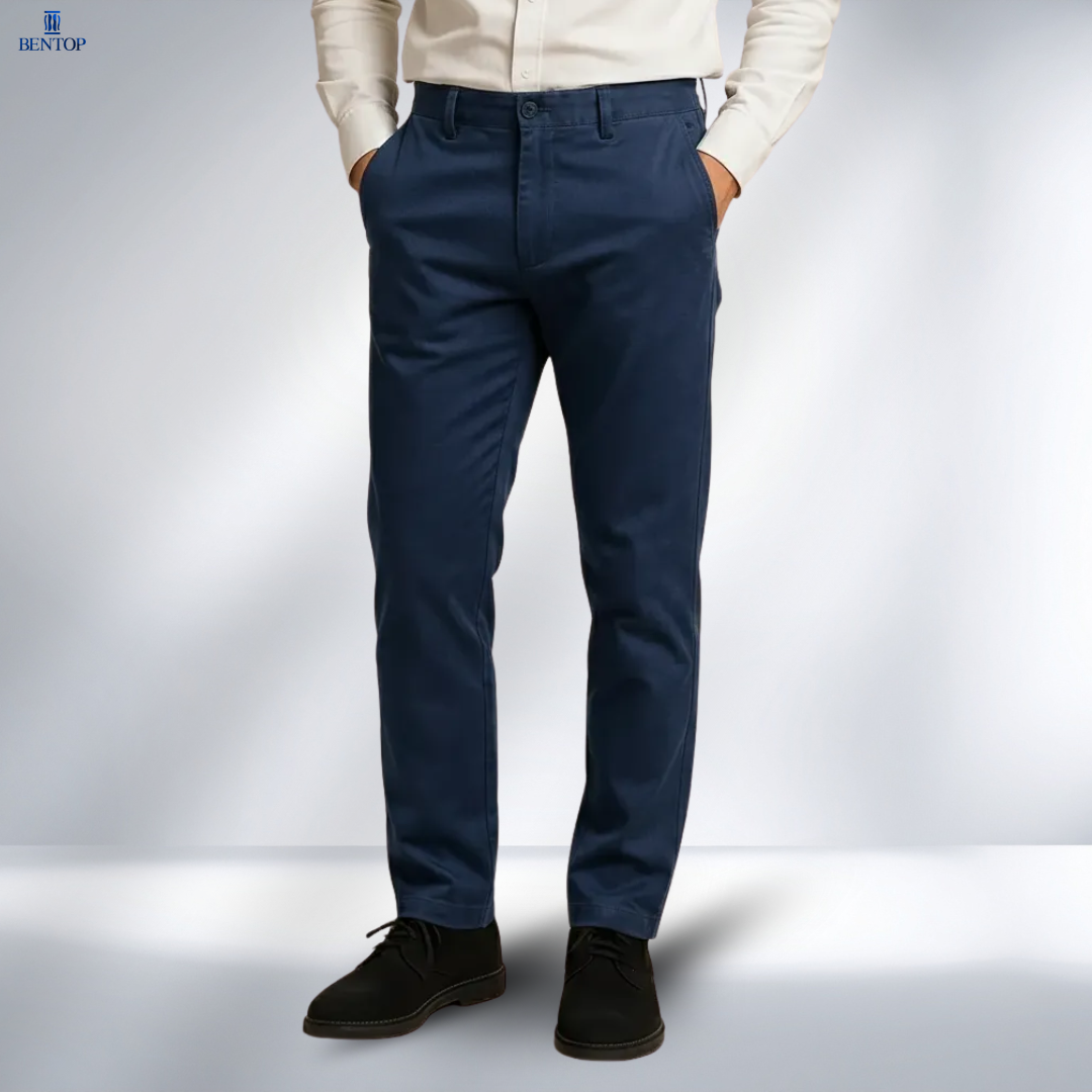 BENTOP Cotton Long Pants Slim Fit | Shopee Malaysia