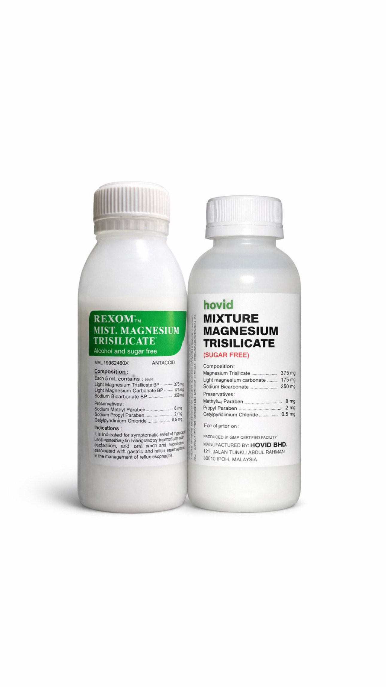 Rexom / Hovid MMT Magnesium Trisilicate Syrup 120ml FOR GASTRIC GASTRIK ...