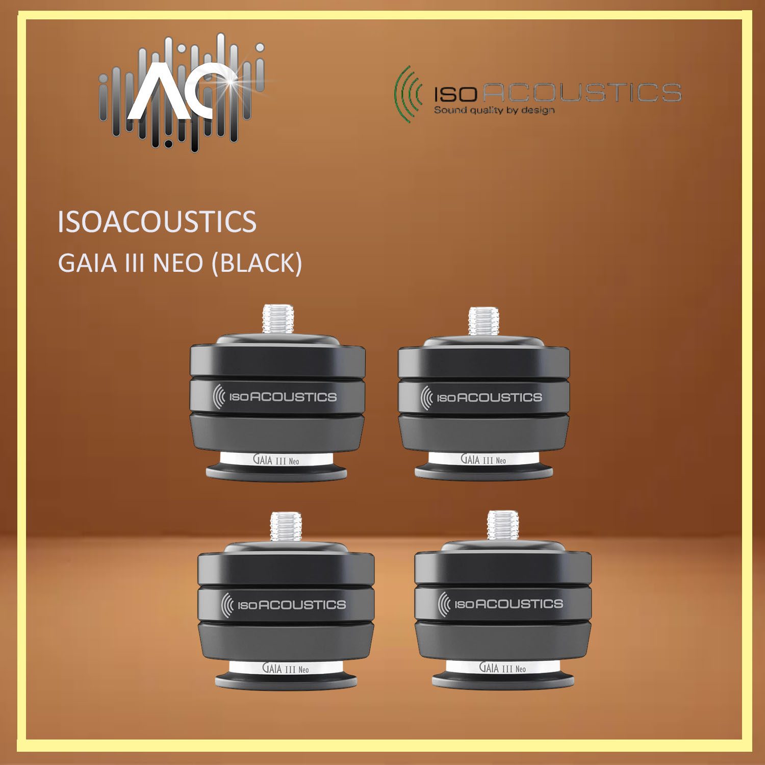 Isoacoustics Gaia III Neo Isolation Feet (4Pcs/Set) | Shopee Malaysia