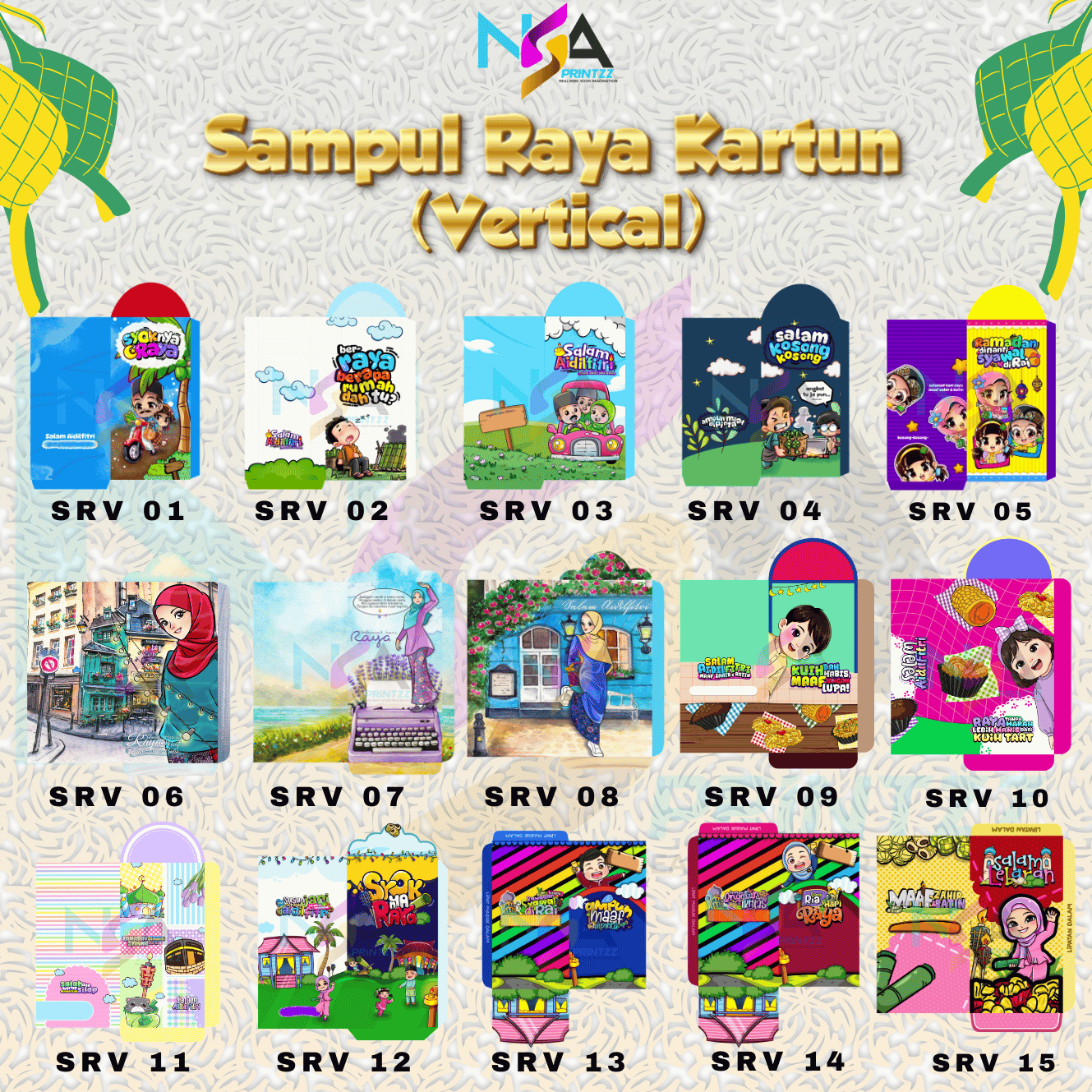 Sampul Raya Kartun Custom | Sampul Duit Raya Boleh Letak Gambar / Logo ...