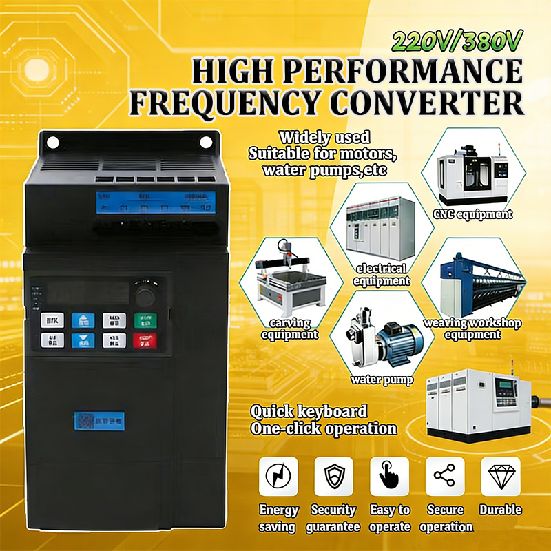 220V 380V Variable Frequency VSD VFD Frequency Inverter Motor Speed ...