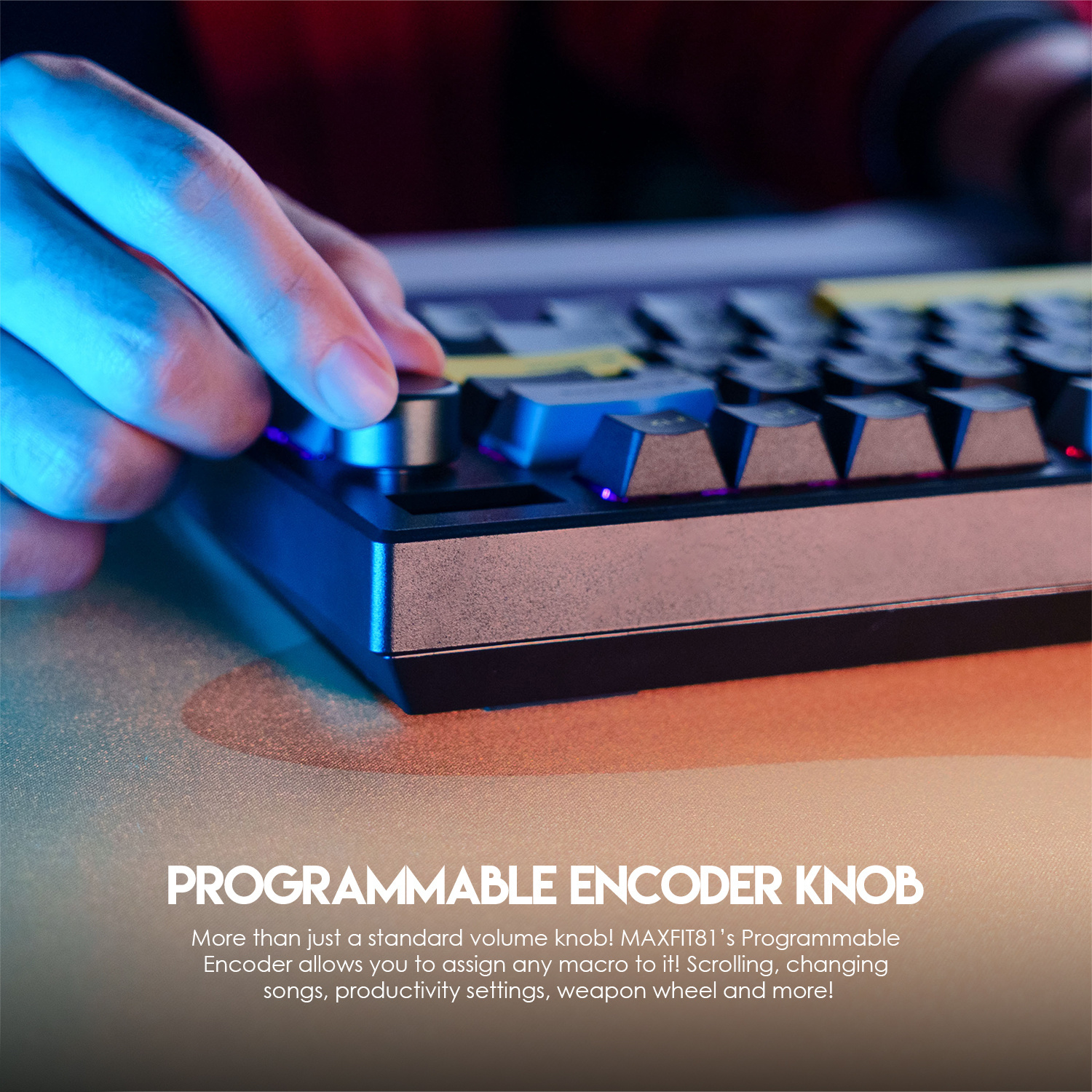 Fantech Maxfit 81 Wireless Mechanical Keyboard | Interactive OLED | Hot ...