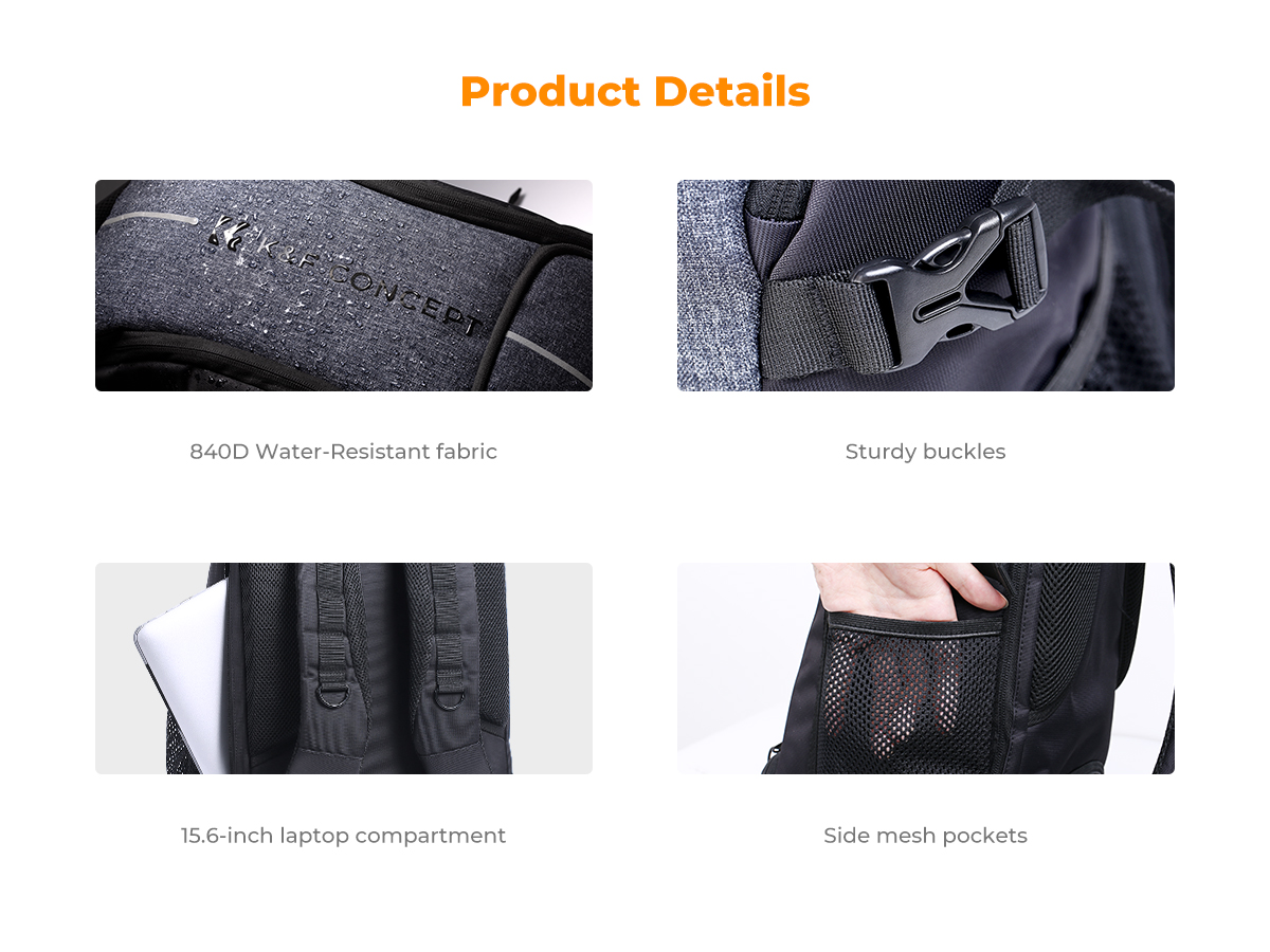 K&F CONCEPT 25L Camera Backpack Beg Kamera Multifungsi Waterproof DSLR ...